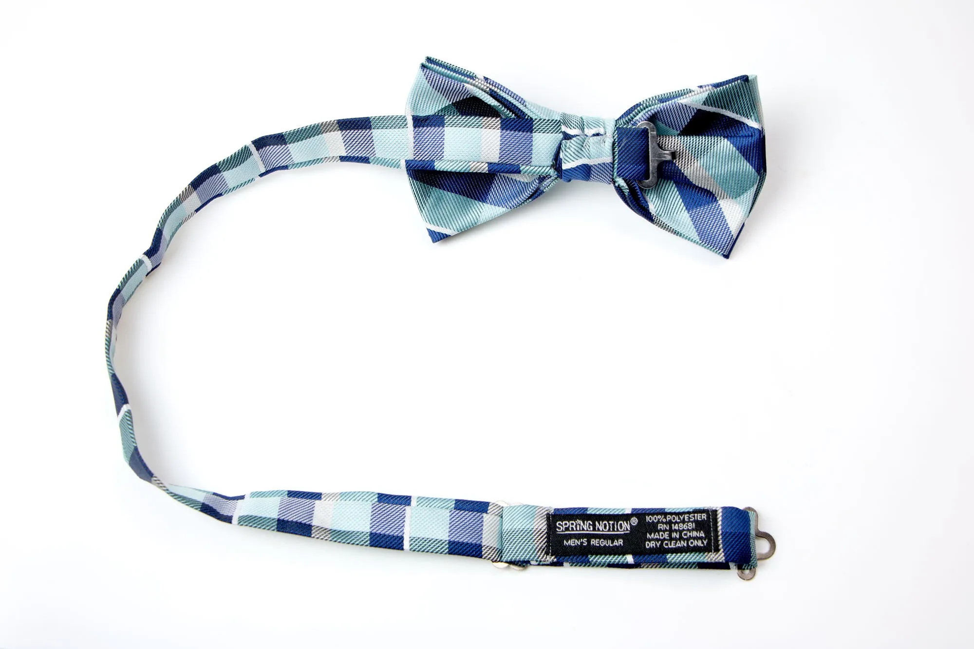 Men's Blue Patterned Bow Tie (Color 30)