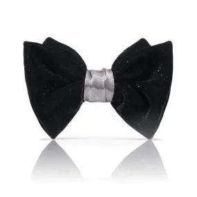 Men's Elegant Black Velvet Stunning Bow Tie