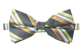 Men's Lime/Orange Patterned Bow Tie (Color 25)