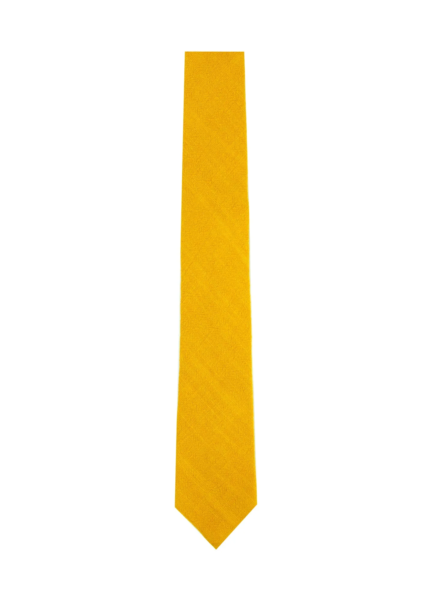 Men's Linen Blend Skinny Necktie