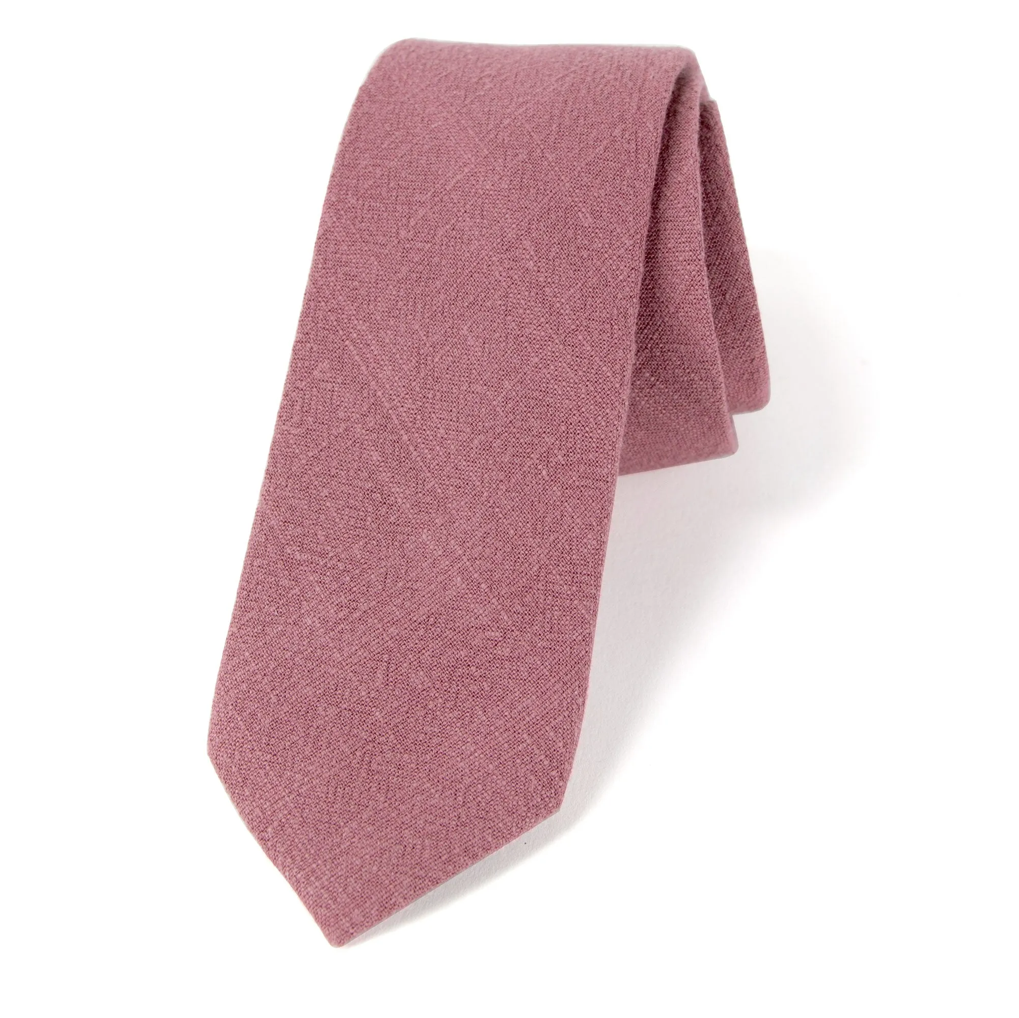 Men's Linen Blend Skinny Necktie