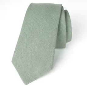 Men's Linen Blend Skinny Necktie