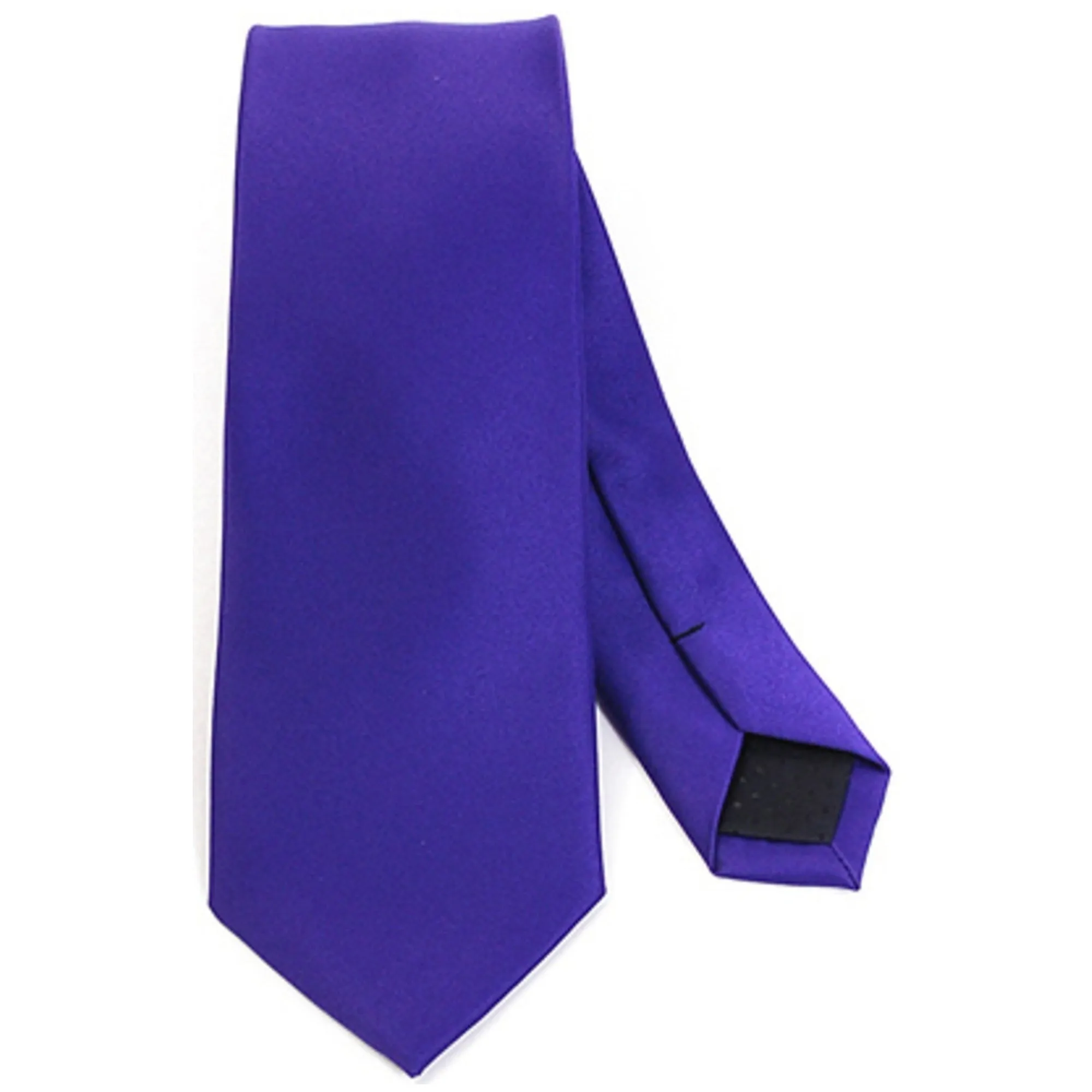 Men's Solid Color 2.75 Inch Wide And 57 Inch Long Slim Neckties