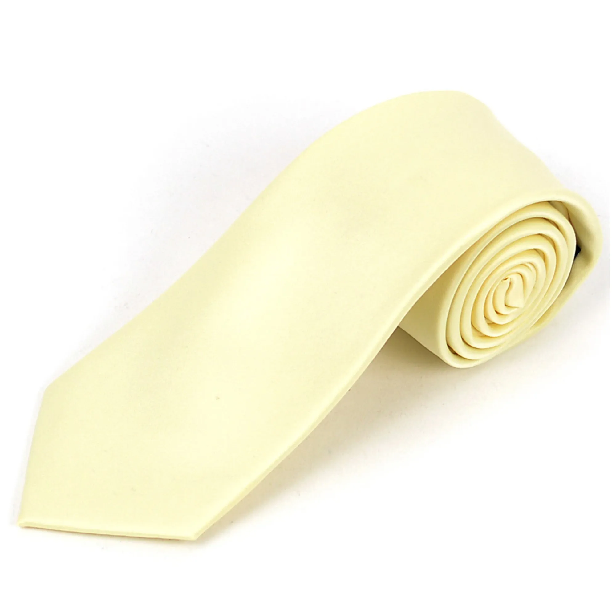 Men's Solid Color 2.75 Inch Wide And 57 Inch Long Slim Neckties