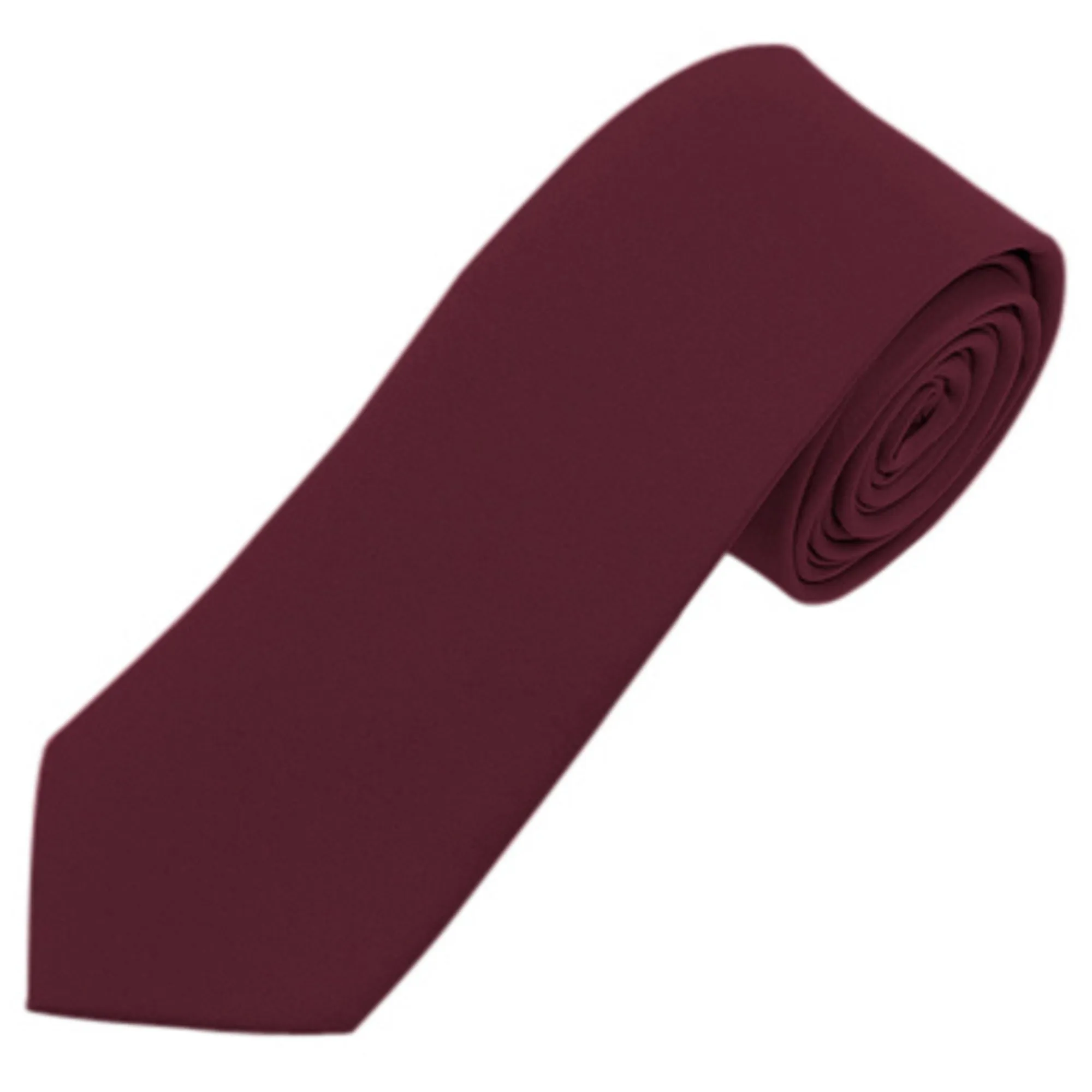 Men's Solid Color 2.75 Inch Wide And 57 Inch Long Slim Neckties