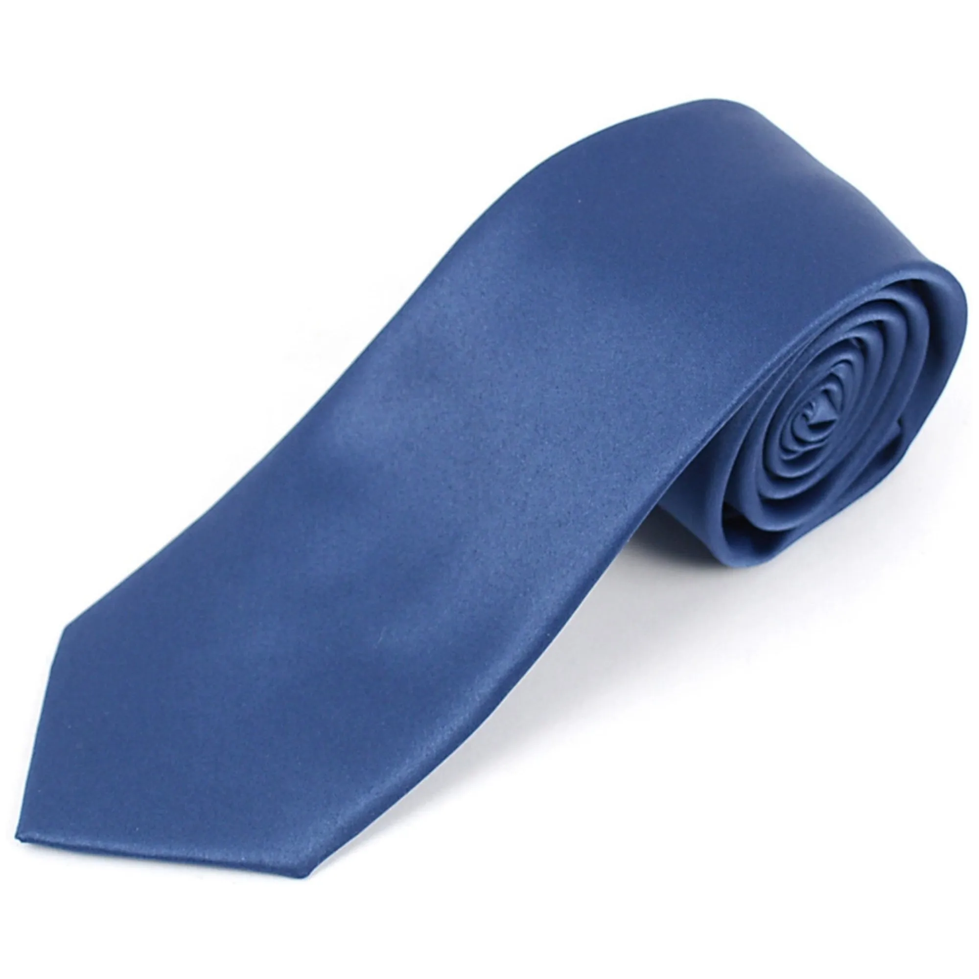 Men's Solid Color 2.75 Inch Wide And 57 Inch Long Slim Neckties