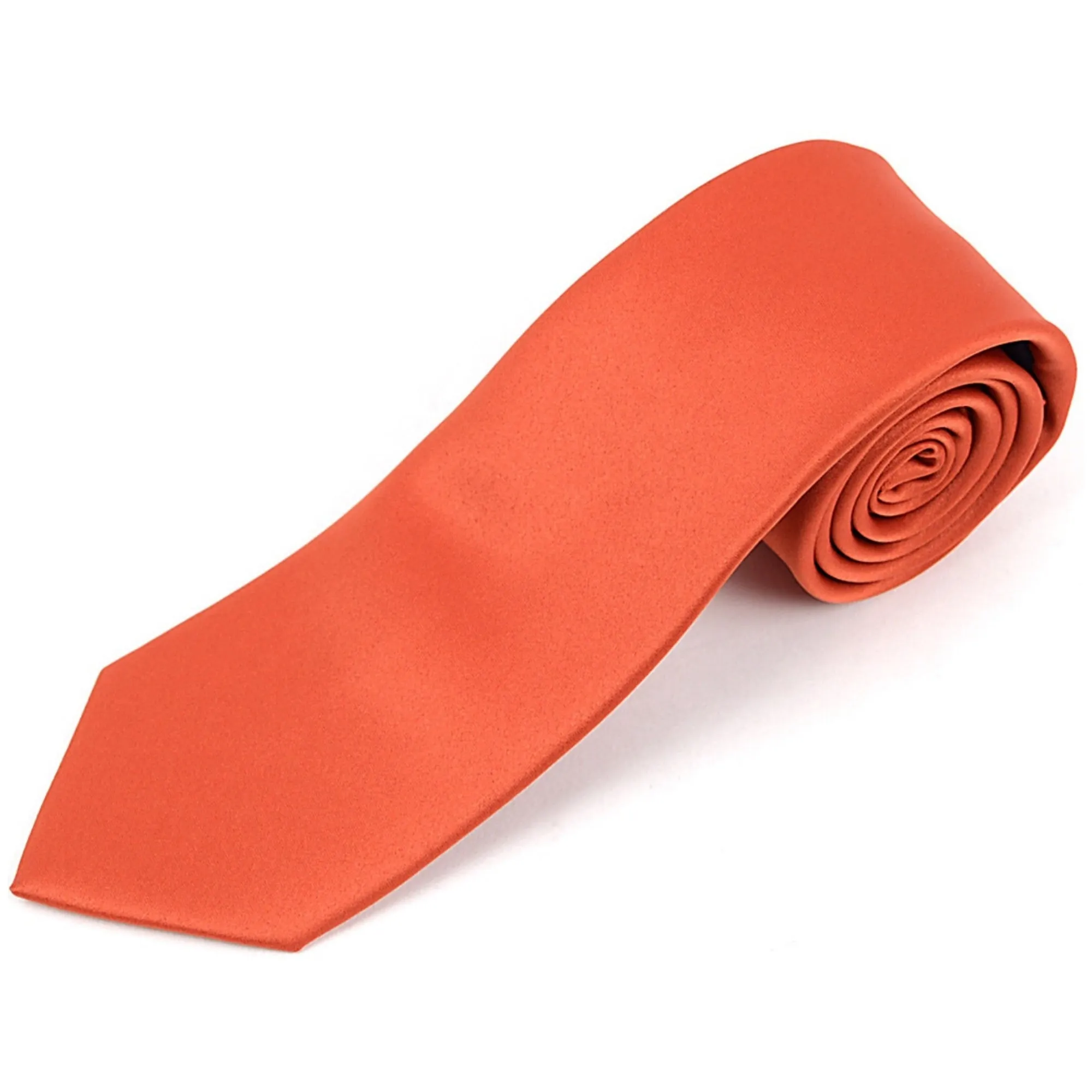 Men's Solid Color 2.75 Inch Wide And 57 Inch Long Slim Neckties