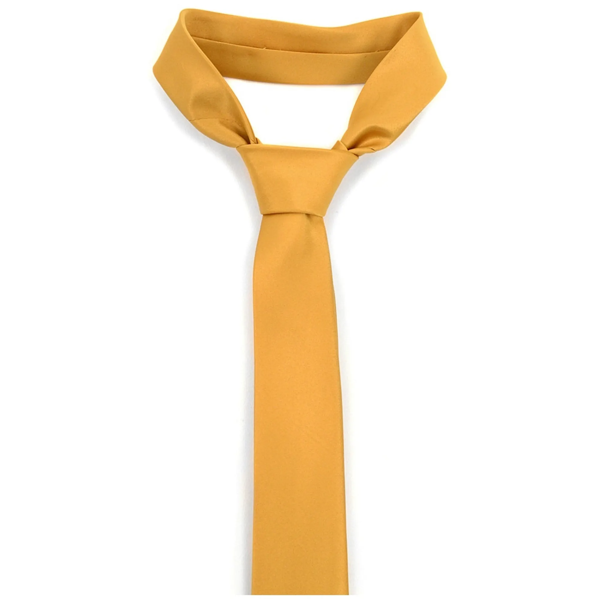 Men's Solid Color 2.75 Inch Wide And 57 Inch Long Slim Neckties