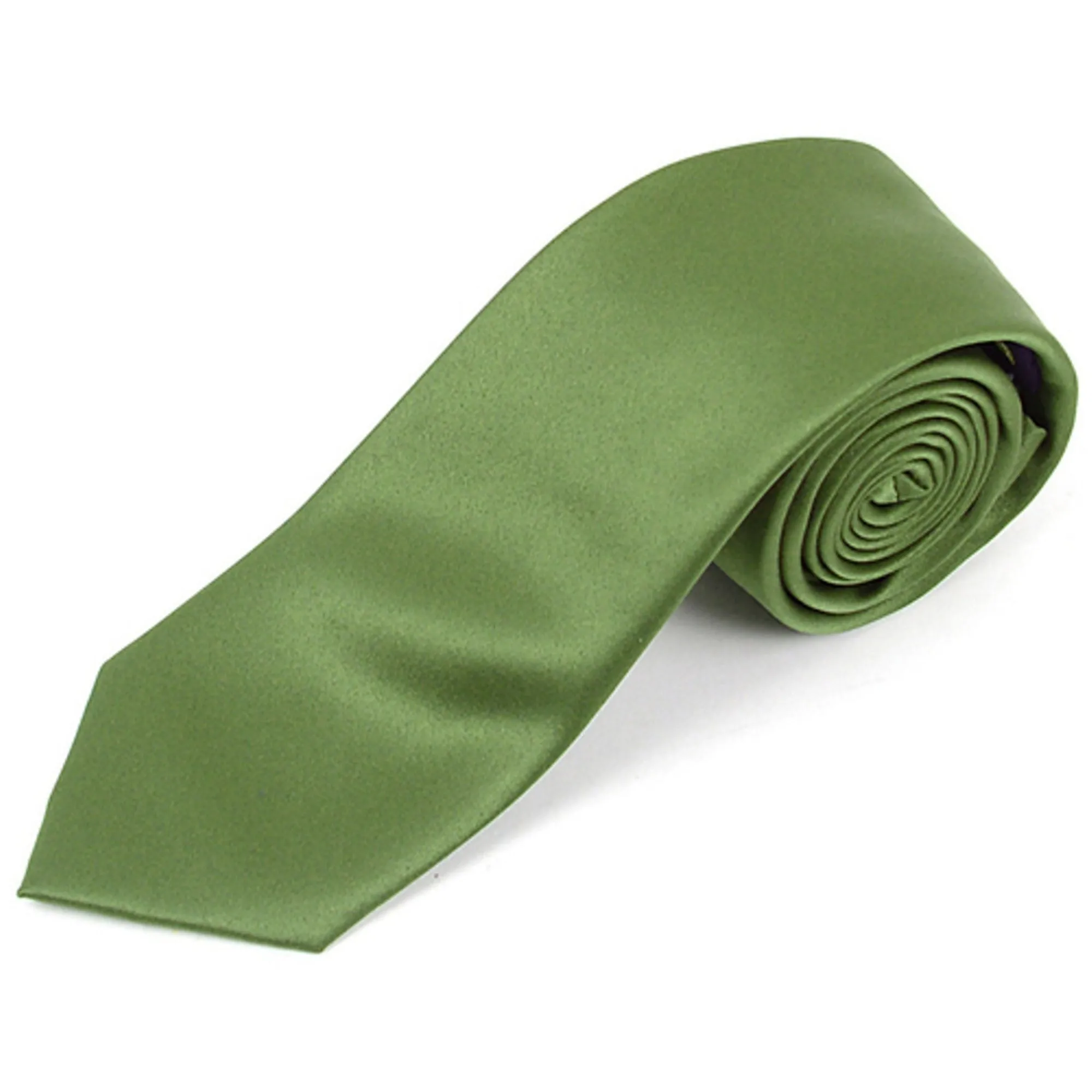 Men's Solid Color 2.75 Inch Wide And 57 Inch Long Slim Neckties