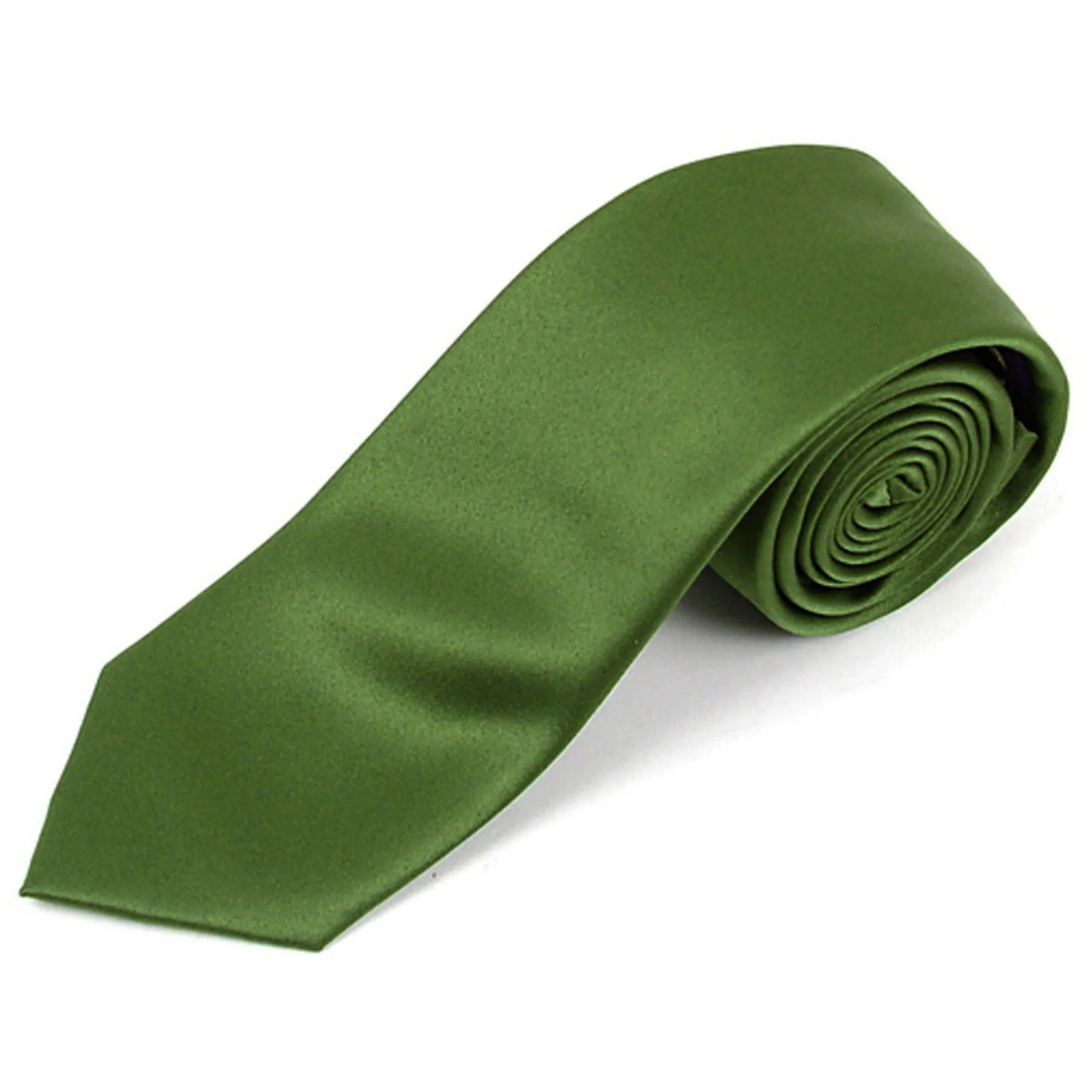 Men's Solid Color 2.75 Inch Wide And 57 Inch Long Slim Neckties