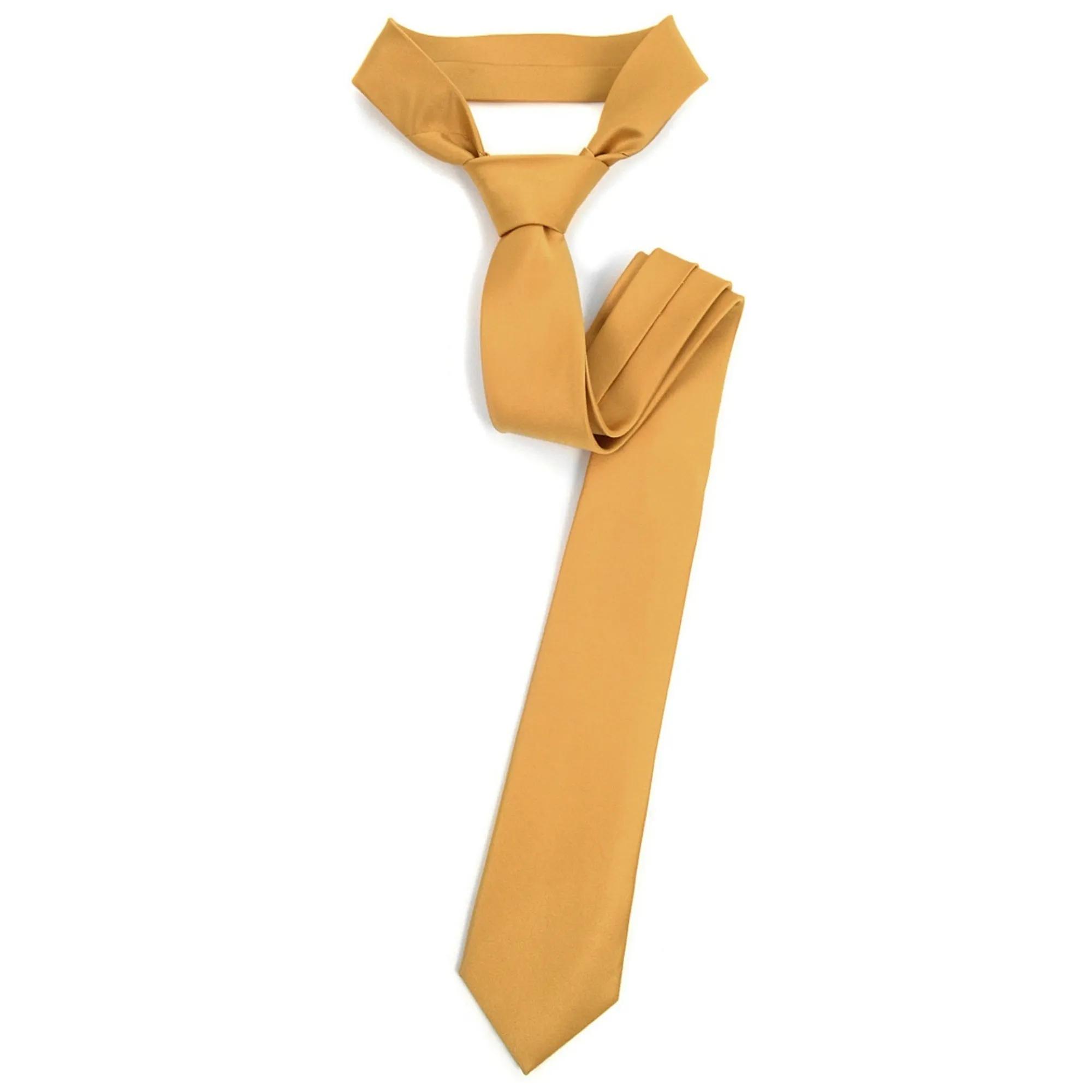 Men's Solid Color 2.75 Inch Wide And 57 Inch Long Slim Neckties