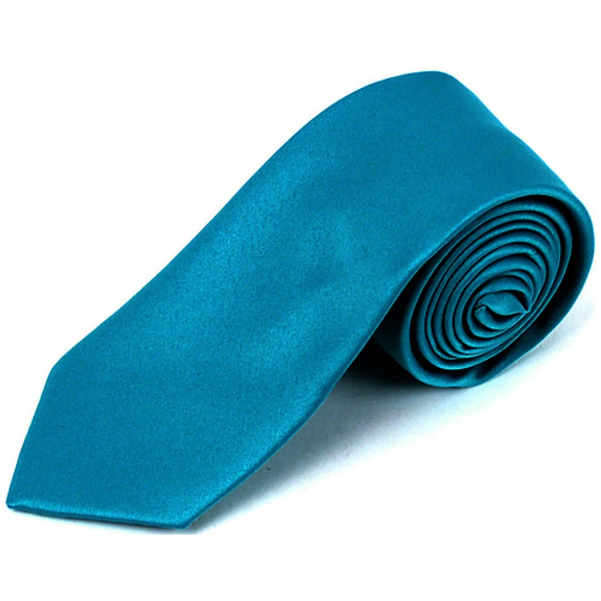 Men's Solid Color 2.75 Inch Wide And 57 Inch Long Slim Neckties