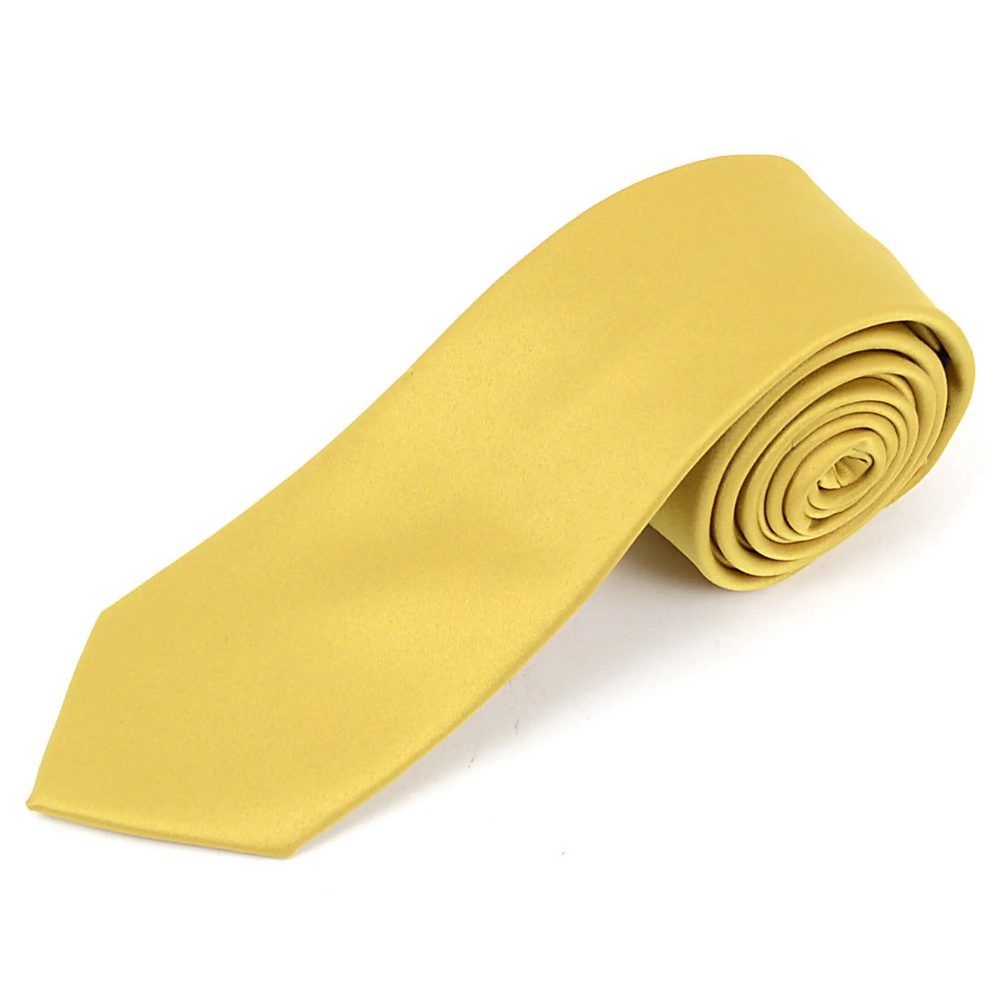 Men's Solid Color 2.75 Inch Wide And 57 Inch Long Slim Neckties