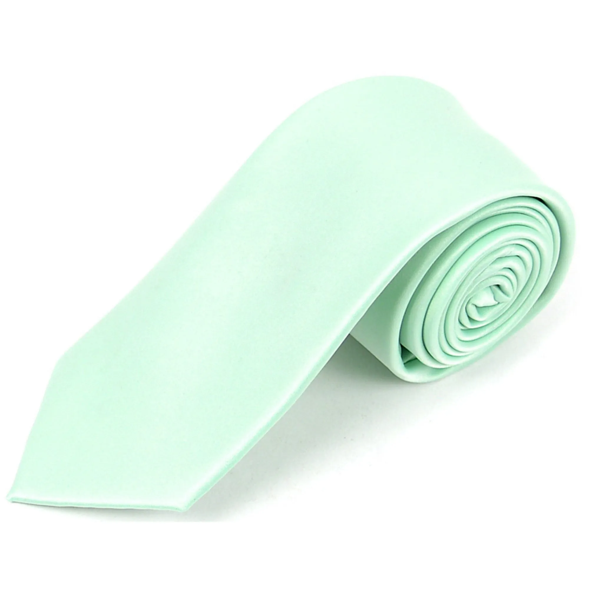 Men's Solid Color 2.75 Inch Wide And 57 Inch Long Slim Neckties