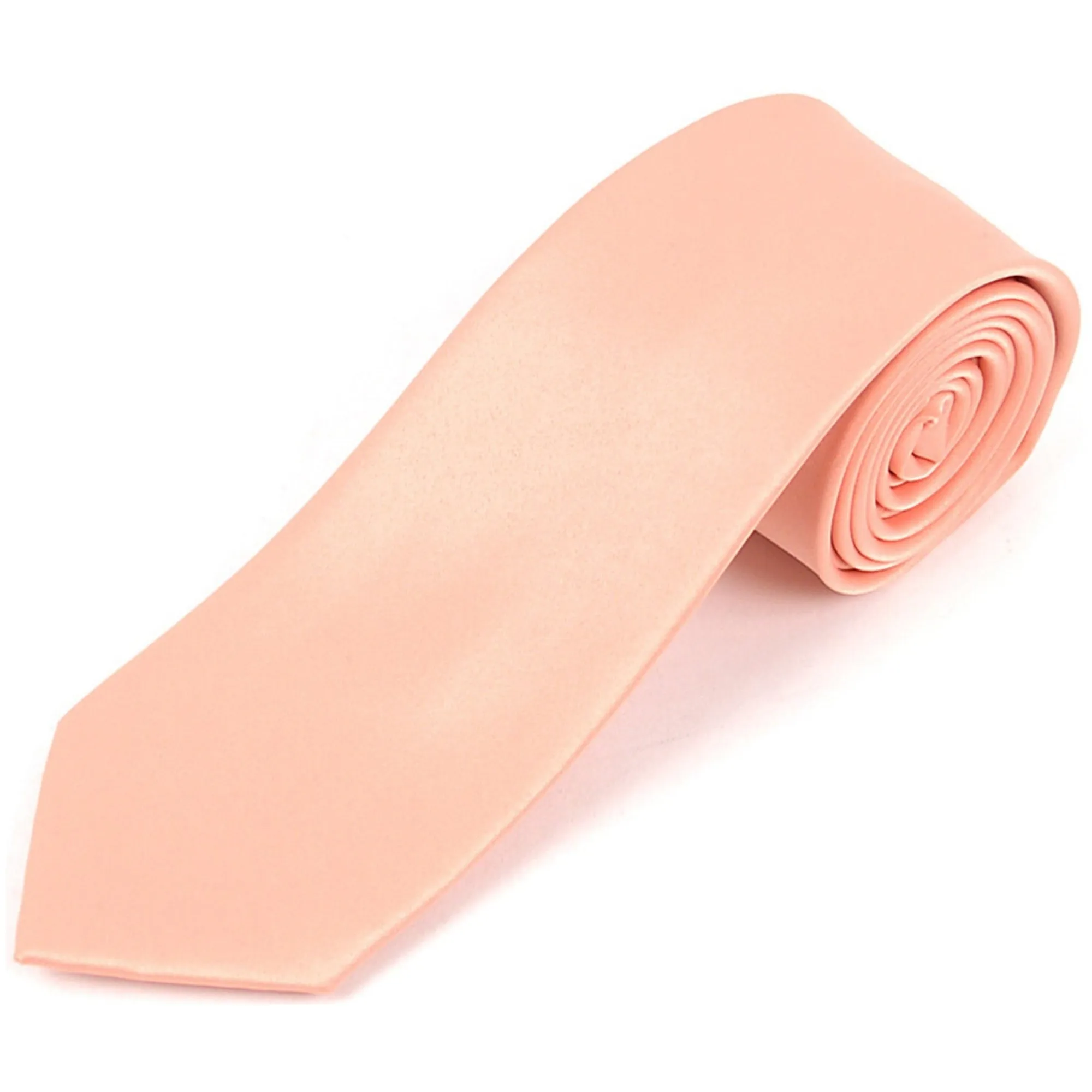 Men's Solid Color 2.75 Inch Wide And 57 Inch Long Slim Neckties