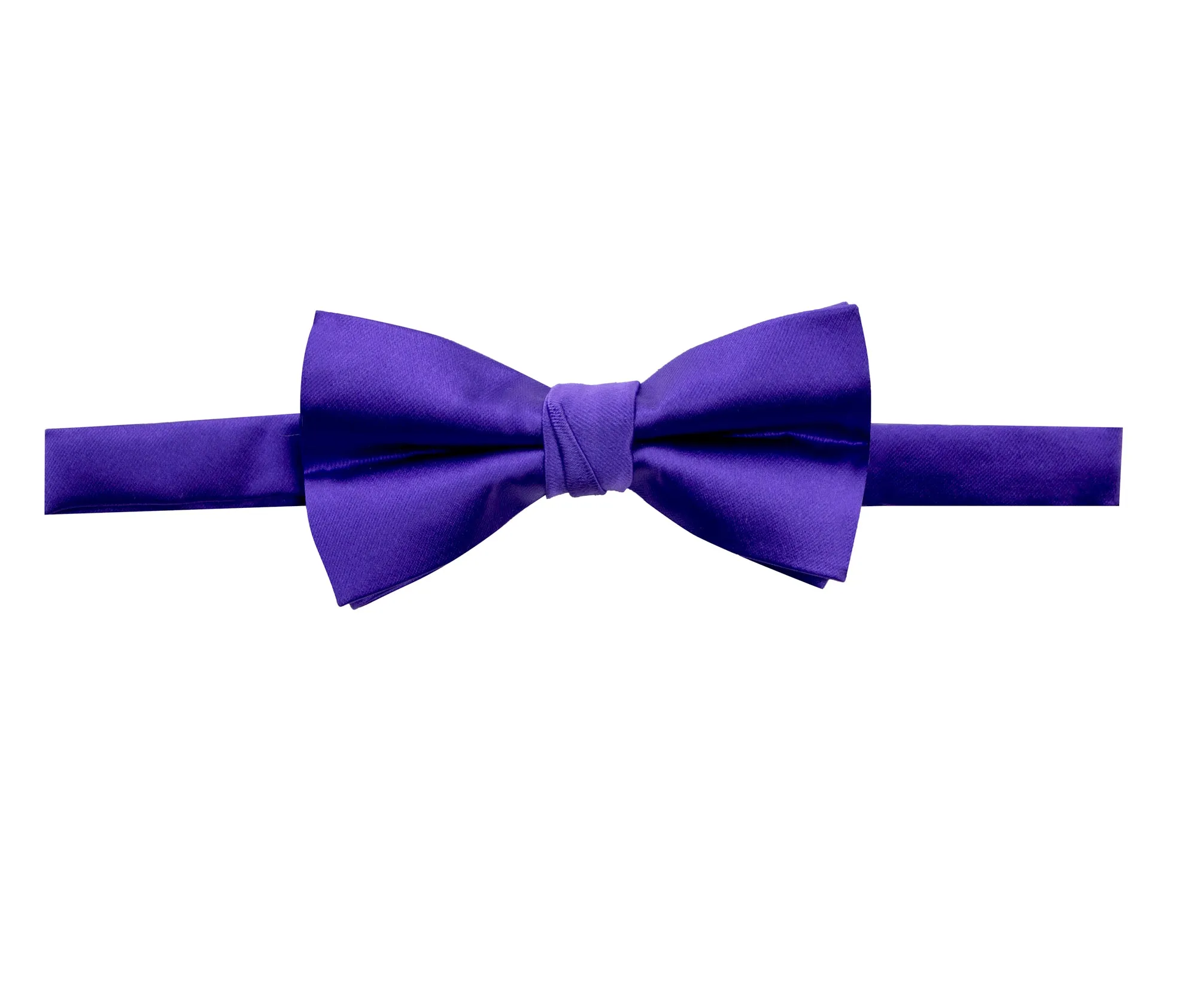 Men's Solid Color Satin Microfiber Bow Tie