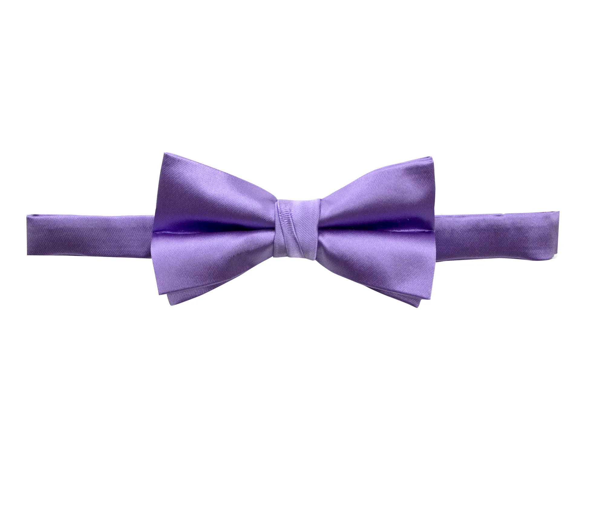 Men's Solid Color Satin Microfiber Bow Tie