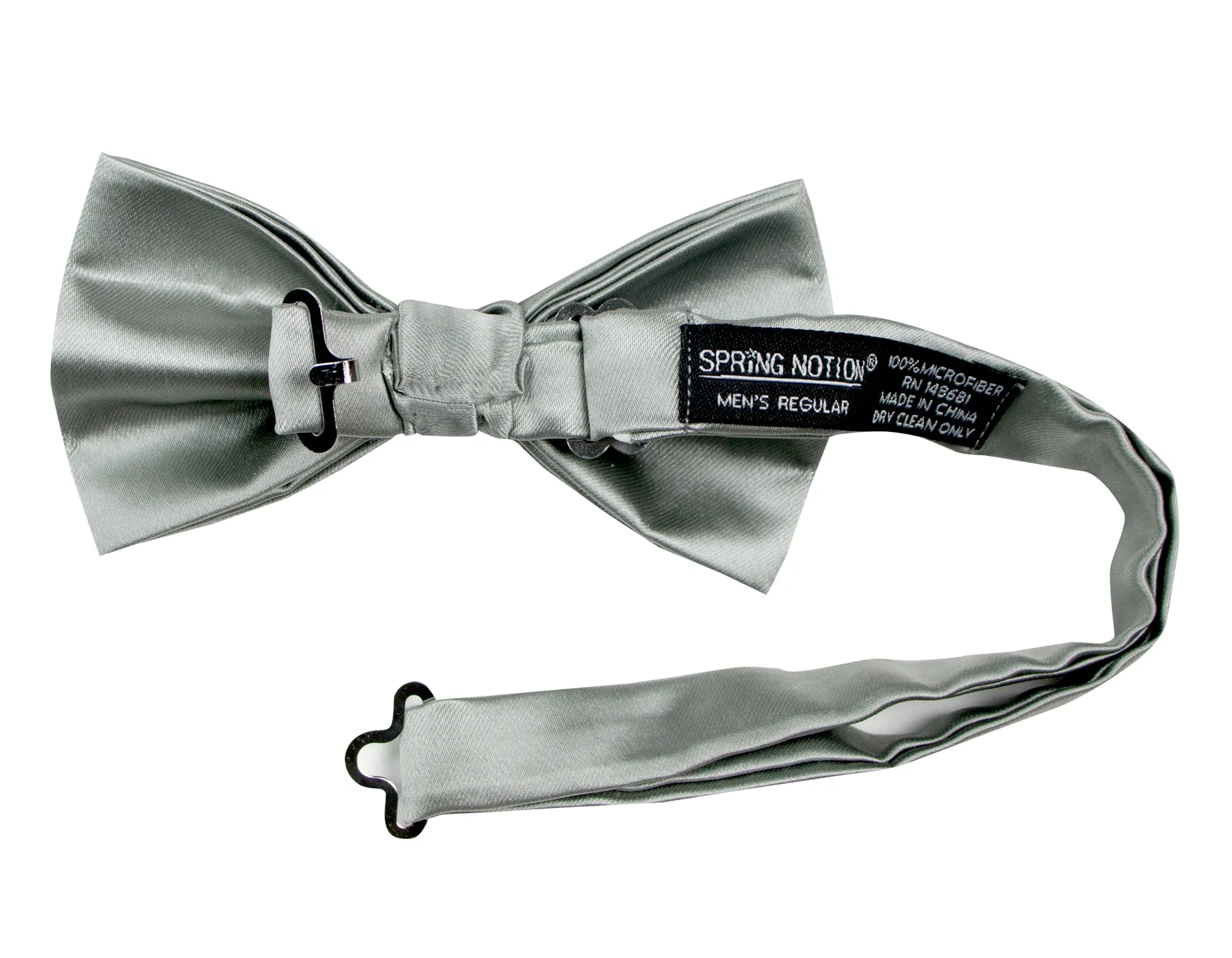 Men's Solid Color Satin Microfiber Bow Tie