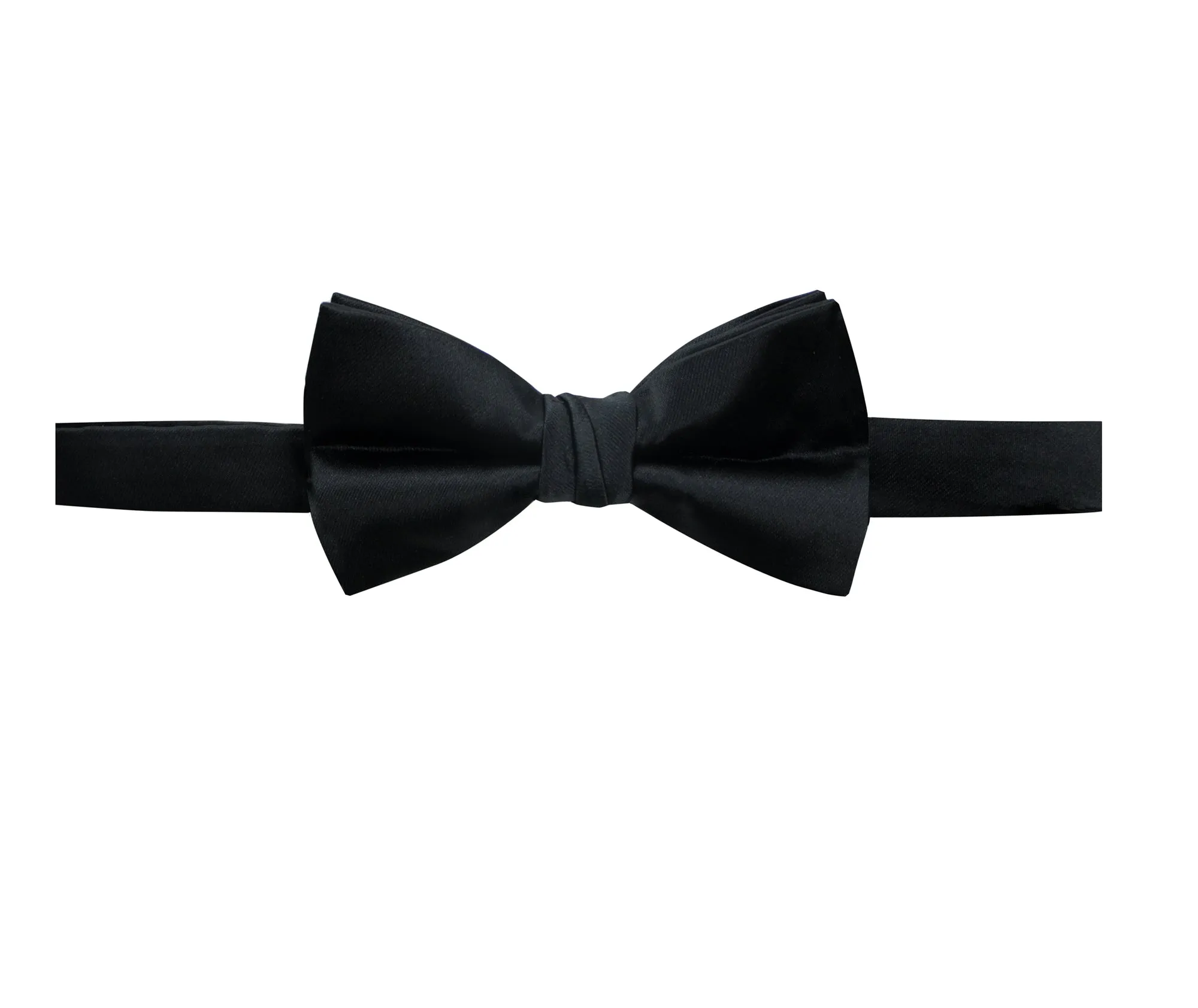 Men's Solid Color Satin Microfiber Bow Tie