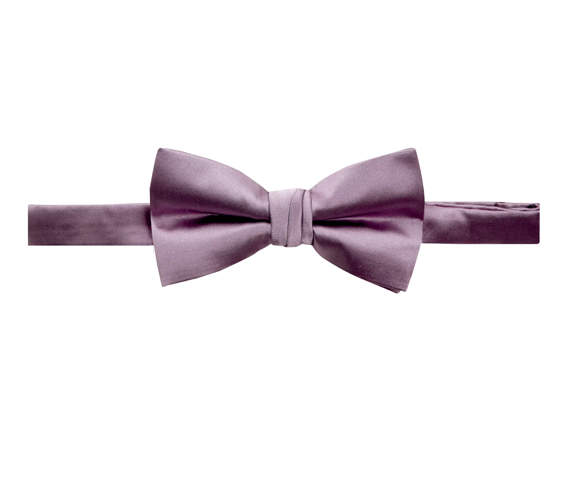 Men's Solid Color Satin Microfiber Bow Tie