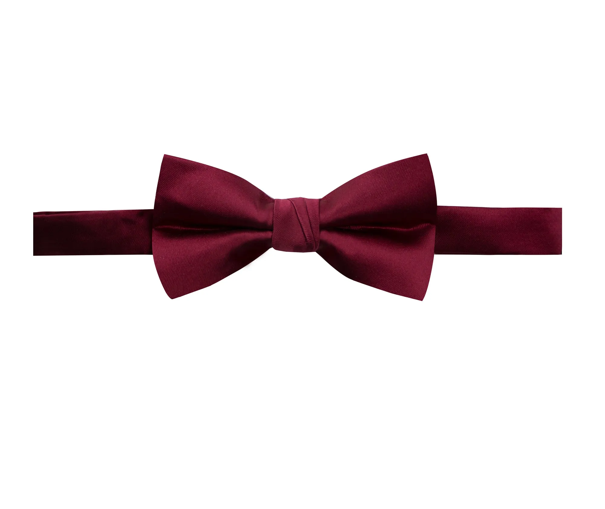 Men's Solid Color Satin Microfiber Bow Tie