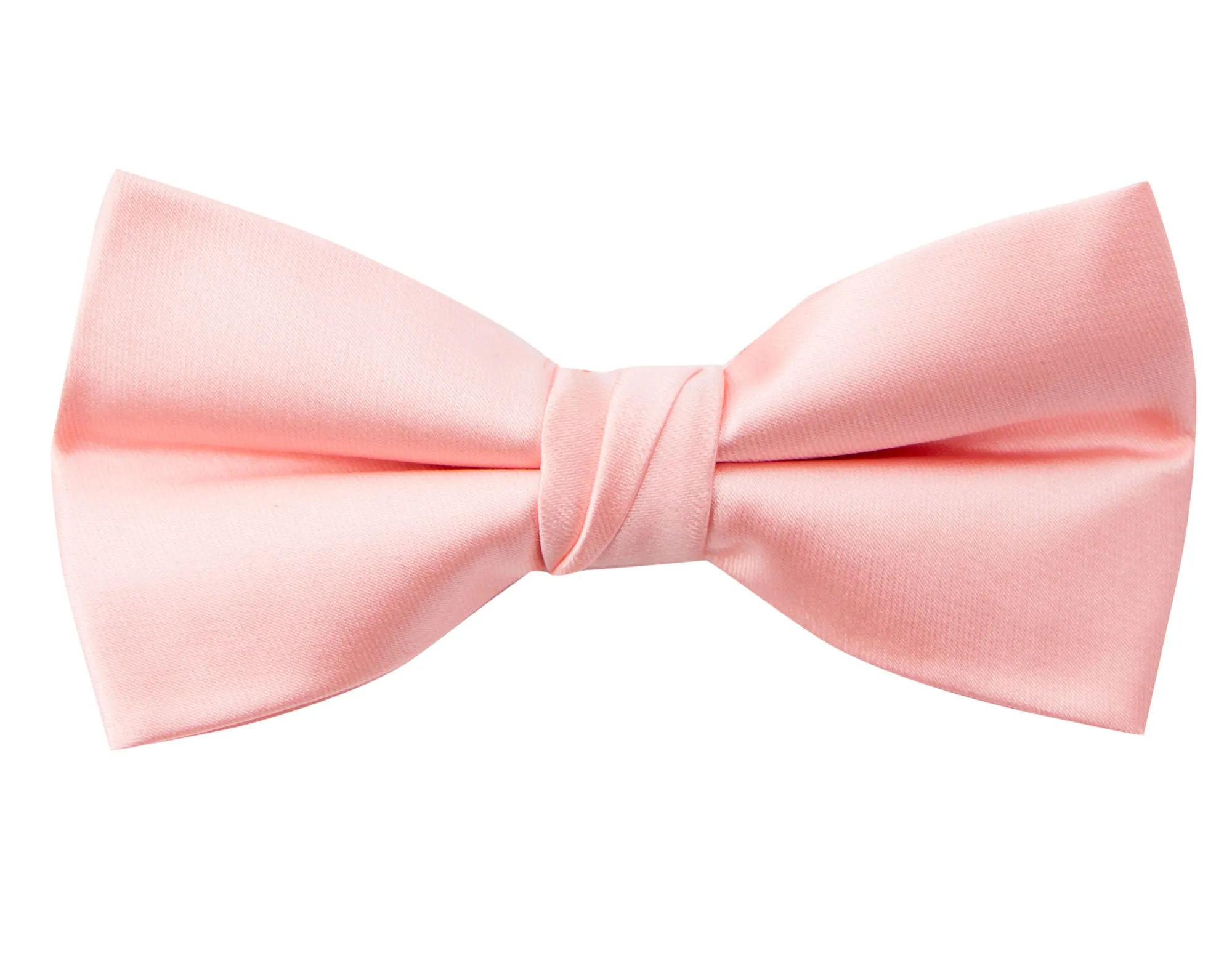 Men's Solid Color Satin Microfiber Bow Tie