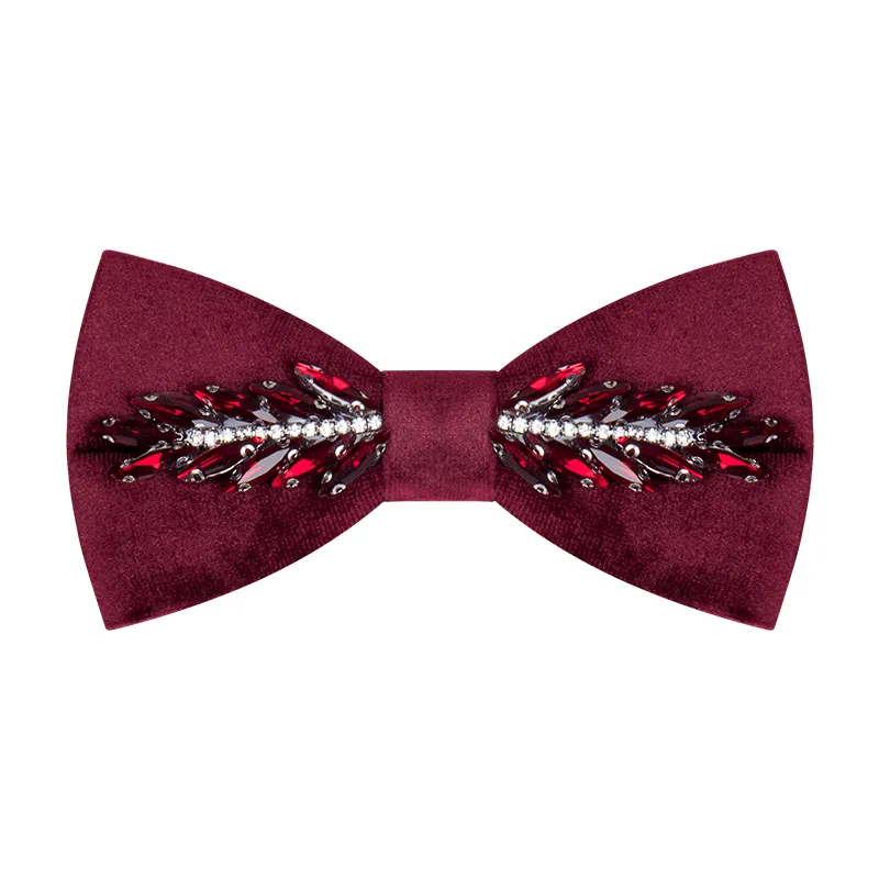 Men's Witty Crystal Velvet Bow Tie