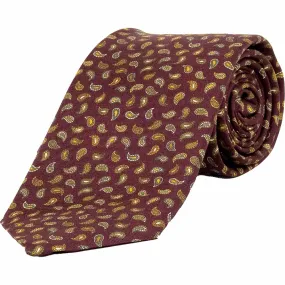 Miniature Paisley Silk Tie