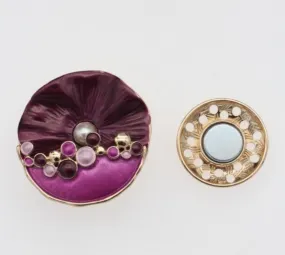 Modern pearl magnetic brooches