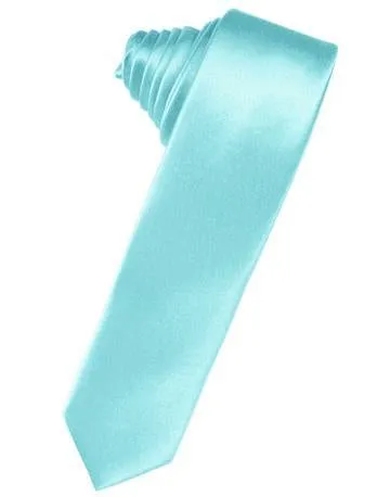 Moss Luxury Satin Skinny Necktie