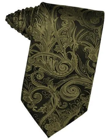 Moss Tapestry Satin Necktie