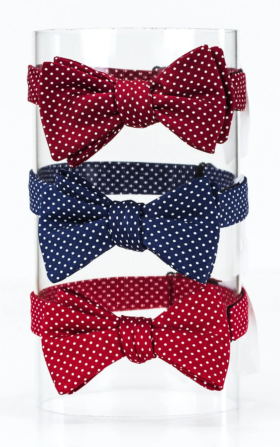 Navy Halstead Polka Dots Bow Tie - B3825