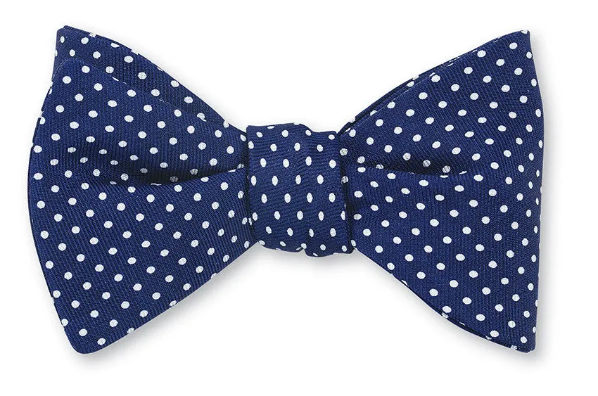 Navy Halstead Polka Dots Bow Tie - B3825