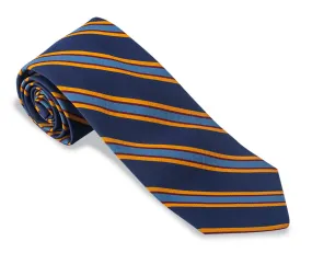 Navy Vista Stripes Necktie - F5315