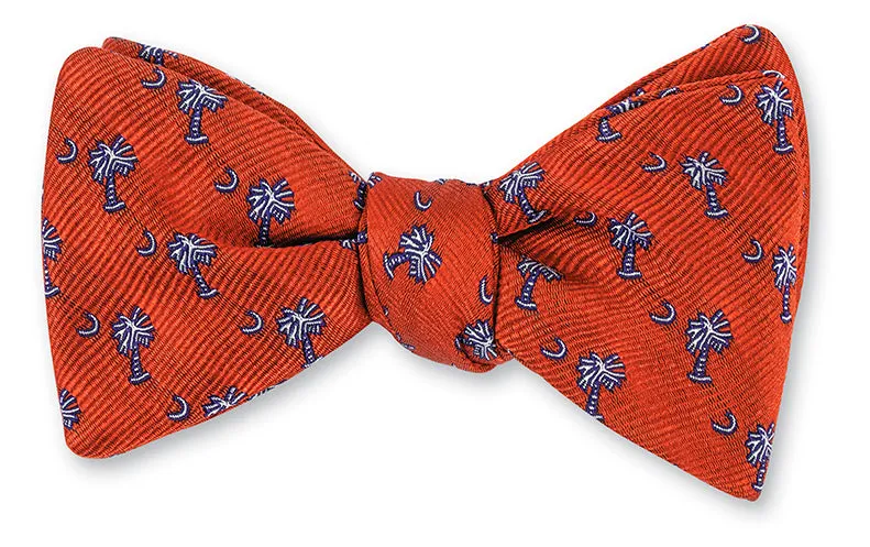 Orange Palmetto Bow Tie - B1824