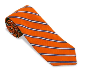 Orange/Purple Queens Stripes Necktie - F5564