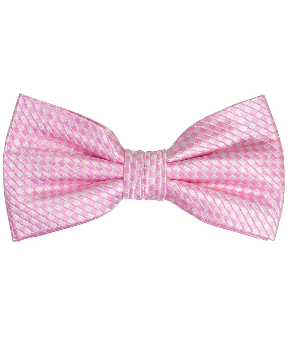 Pink Patterned Silk Bow Tie