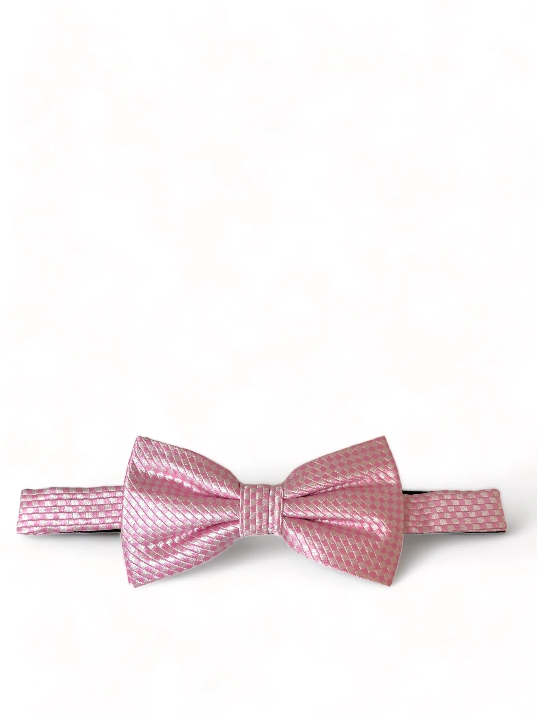 Pink Patterned Silk Bow Tie