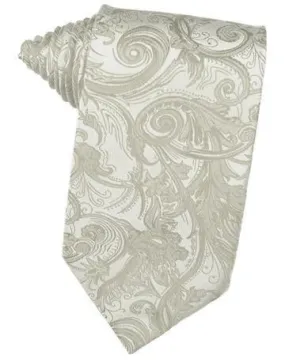 Platinum Tapestry Satin Necktie