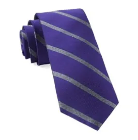 Plum Wheelhouse Stripe Necktie