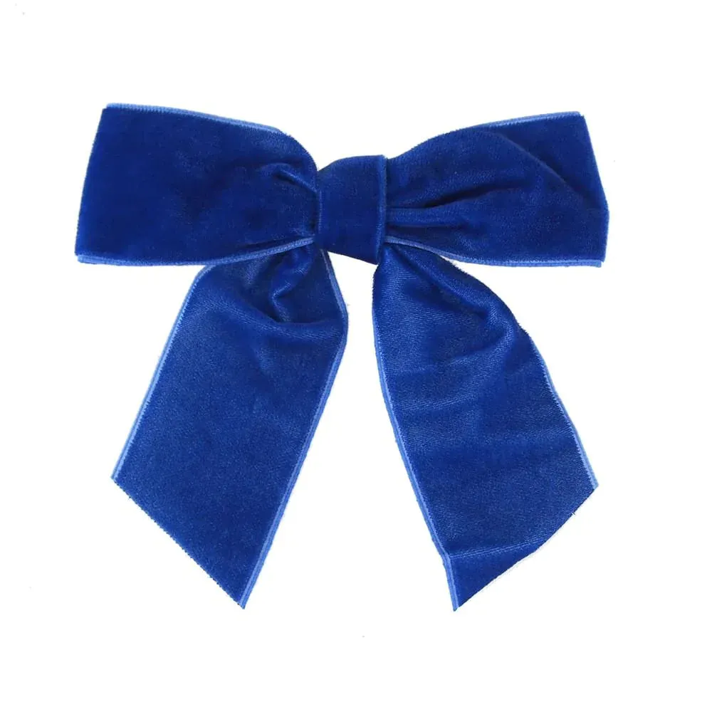 Pre-tied Velvet Bows, 4-1/2-Inch, 12-Piece