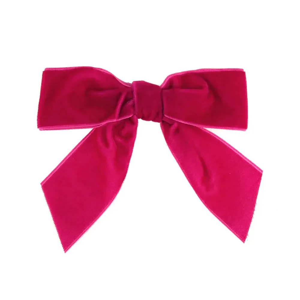 Pre-tied Velvet Bows, 4-1/2-Inch, 12-Piece