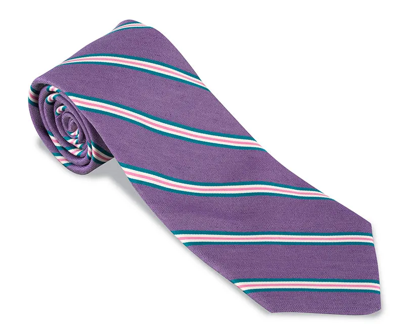 Purple Falcon Stripes Necktie - F5455