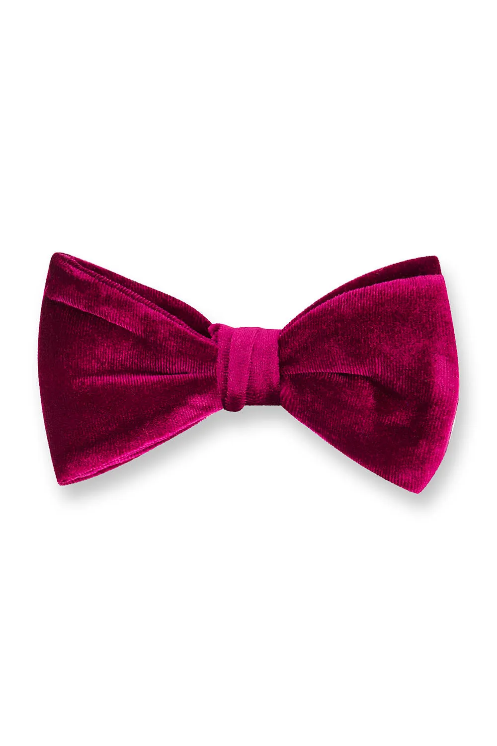 "Gala" Burgundy Velvet Bow Tie