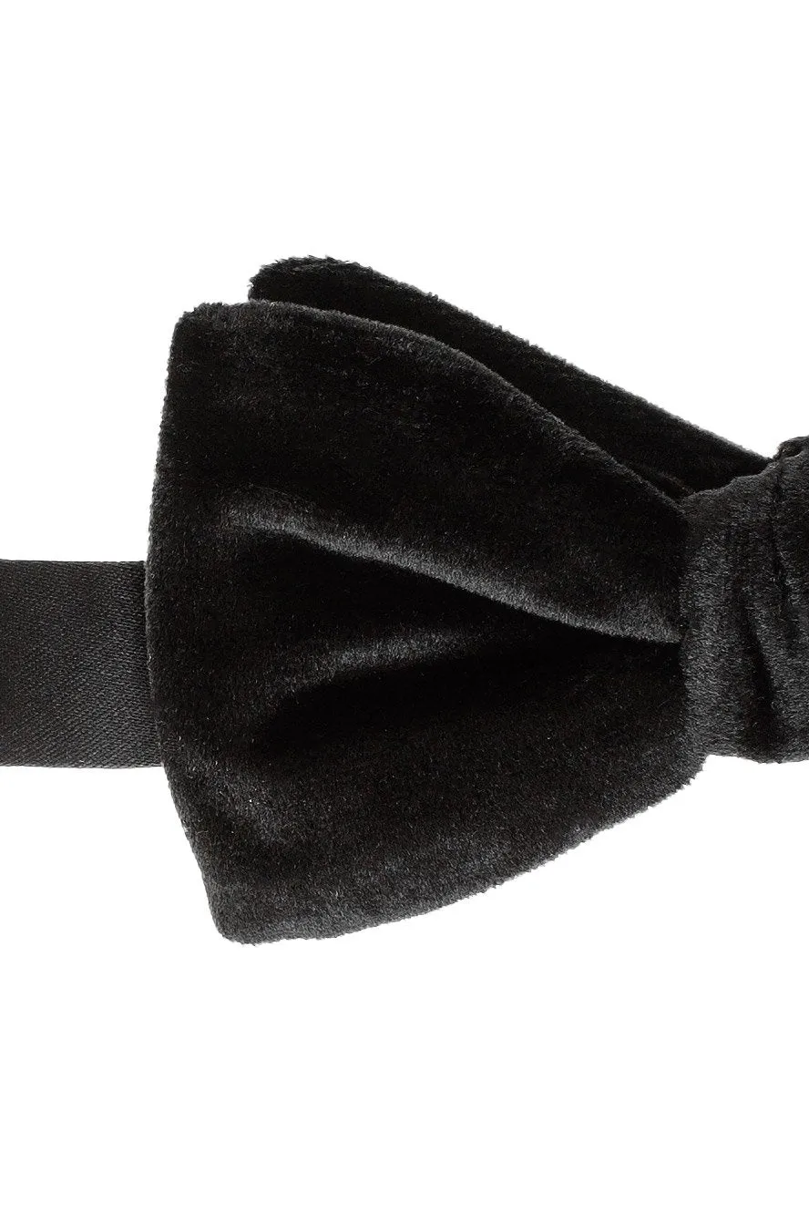 "Luxor" Black Velvet Bow Tie