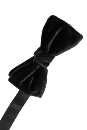 "Luxor" Black Velvet Bow Tie