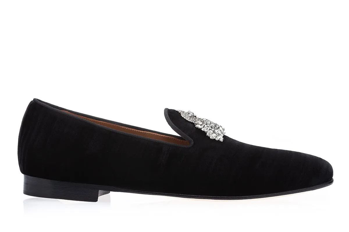 RAOULUX WRINKLE BLACK SLIPPERS