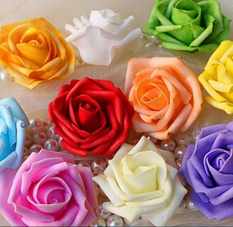 RE-051 ~Real touch Silk Roses Brooch Bouquet or DIY KIT