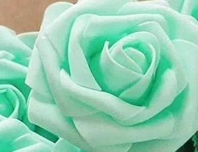 RE002 ~ Emerald Green Real Touch Roses Brooch Bouquet