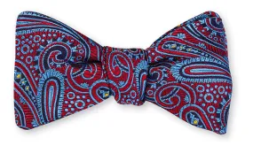 Red Chastain Paisley Bow Tie - B5302